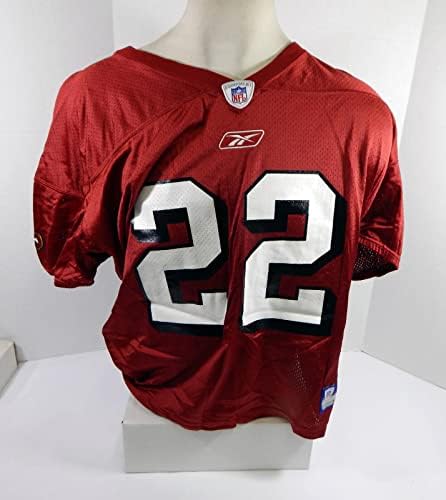 2002 Сан Франциско 49ерс Тери Џексон 22 Игра Користи Црвена Пракса Џерси 2xl 70-Непотпишан Мак Игра Користи Дресови