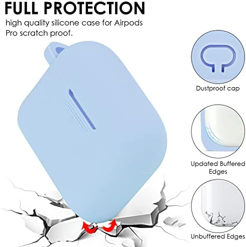 Случај за AirPods Pro, Filoto Cute Flower Laser Apple Airpod Pro Cover For Women Girls, Silicone Case за Air Pod Pro Case со додатоци за приврзок за нараквици