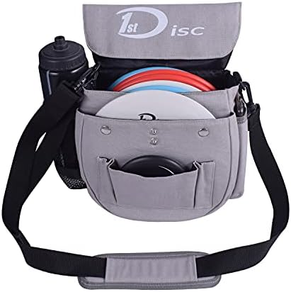 9 x 5 x 9 Дискова торба за голф, торба за диск, стартер за стартување на дискови, поставена торба со лента за рамо, држач за шишиња од мрежа