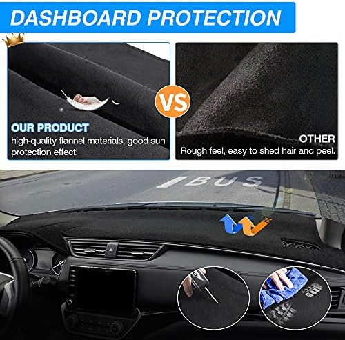 Crowder Cartist Dash за Toyota Sienna 2004 2005 2006 2007 2008 2009 2010 2010 Dashboard Cover Mat Non-Slip Pad Carpet Sunshield