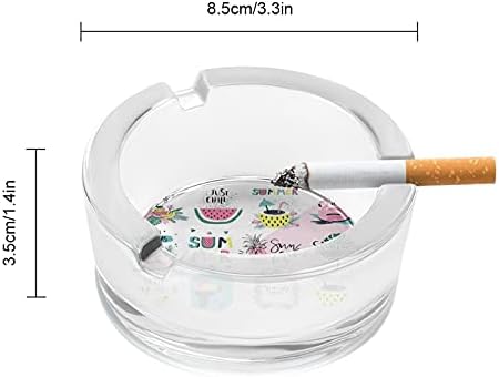Летниот букви Поп -уметнички сет со празнично пушење пушење од пепелска чаша цигара цигара од цигара од пепел, сопствена држач за пушачи