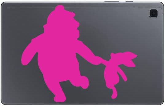 Winnie-The-Pooh Bear and Piglet лаптоп/таблет/автомобил налепници за прекинувач за мали светло