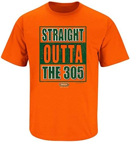 Облека за миризба во фудбалски fansубители на фудбалот во Мајами. Директно излез од 305 портокалова маица