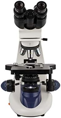 Двоен микроскоп VE-B20 w/двојна глава, напредна оптика, LED осветлување и четворка на носот на носот