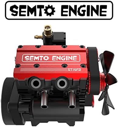 Комплет за модел на модел на модел на модел на модел на модел на мотори со двојни цилиндри, модел на модел на мотори SEMTO Engine SEMTO MONEN
