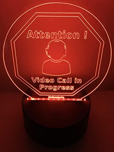 Знак за предупредување за видео повик Mystaplerco - Конференција Зум Компјутерски состаноци Внимание известување за лесен преглед