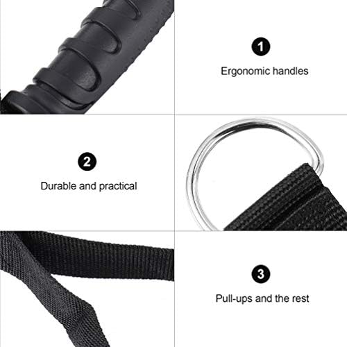 Besportble вежба за отпорност на резистентност 2 парчиња лента за отпорност се справува со кабелски ленти рачки за вежбање со макара за вежбање прицврстувачи за домашна