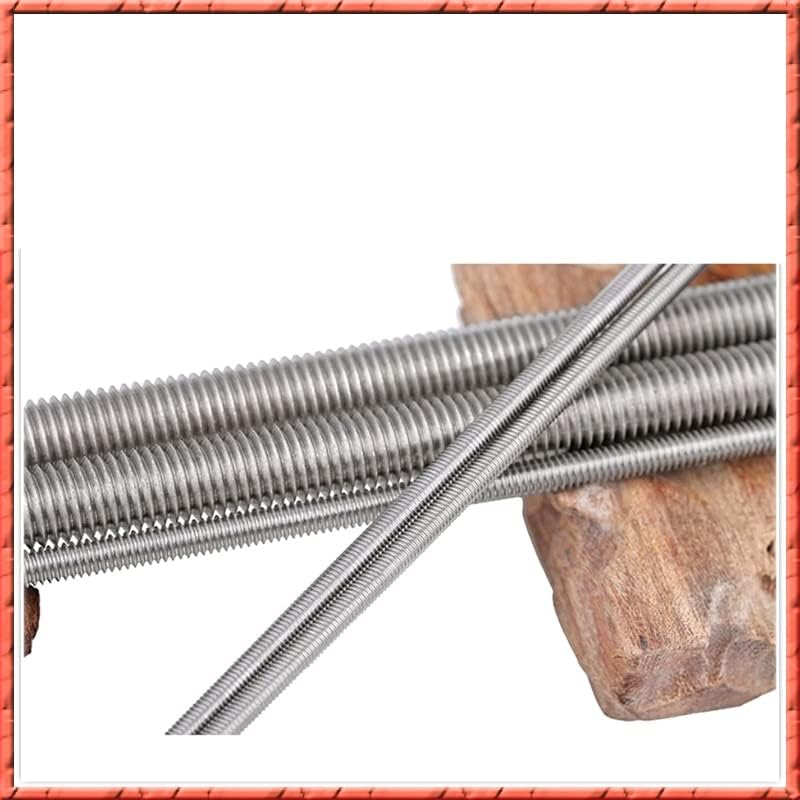 50 парчиња / лот не'рѓосувачки челик целосна завртка за завртки за заби со завртка со двојна завртка за завртки низ жица завртки без глава DIN975 M3-M6*L