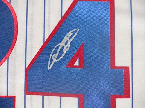 Декстер Фаулер потпиша #24 Chicago Cubs Светска серија дрес доказ JSA COA