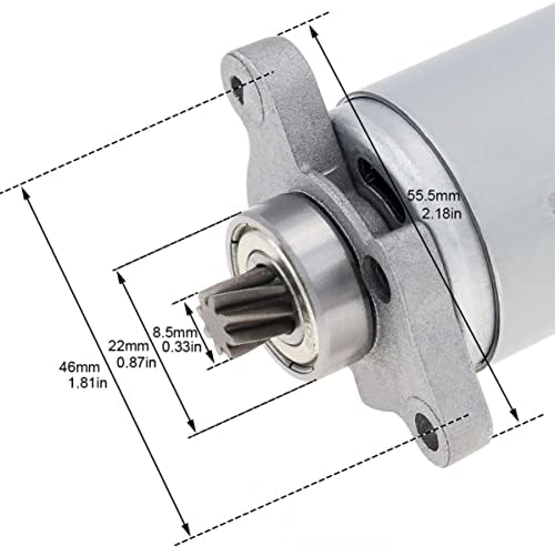 Urbery RS550 8 заби DC Motor Motor High Power Motor Motor со спирална опрема за заби за електрични сабјави пили рачно сечење