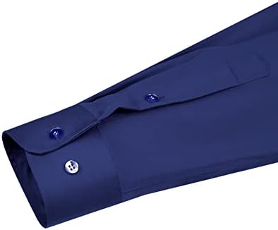 Кошули за машка фустан на J.Ver, цврсти долги ракави за истегнување на брчки, официјални кошула, деловно копче за лекување надолу со кошули