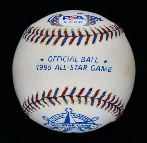 РЕТКИ Нолан Рајан 8X Ол Стар Потпишан 1995 Сите Ѕвезди Бејзбол ПСА КОА #АГ98181-Автограм Бејзбол