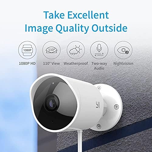 Yi Security Camera Outdoor PET Security Camera 2PC пакет