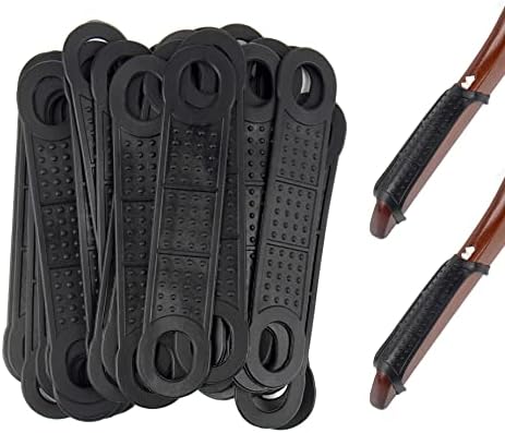Auear, 50 пакувања црна црна гумена облека што не се лизга, закачалка за закачалки за закачалки за дрвени пластични закачалки домашни продавници за употреба