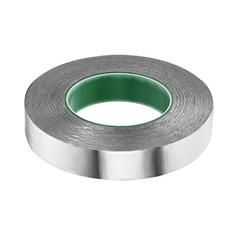 Леплива метална лента со алуминиумска фолија од алуминиумска лента, [за запечатување на запечатување топла ладна HVAC, канал, изолација на цевки] - 1 /164ft/2.4 мил