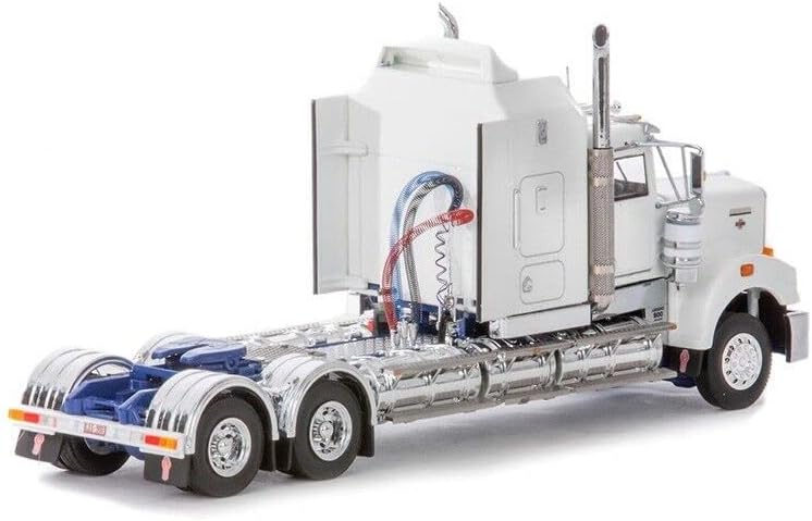 Дрејк за Кенворт T900 Легенда Премиер Мовер камион - Бело/Сино ограничено издание 1/50 Diecast Truck Pre -изграден модел
