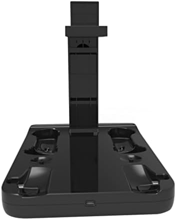 Lilitok Вертикален Држач Компатибилен СО PSVR2 Двојна Контролер Станица ЗА Полнење LED Светло ЗА PS5 VR2 Држач За Слушалки И Рачка Станица ЗА Полнење VR Gaming Heaset Додатоци