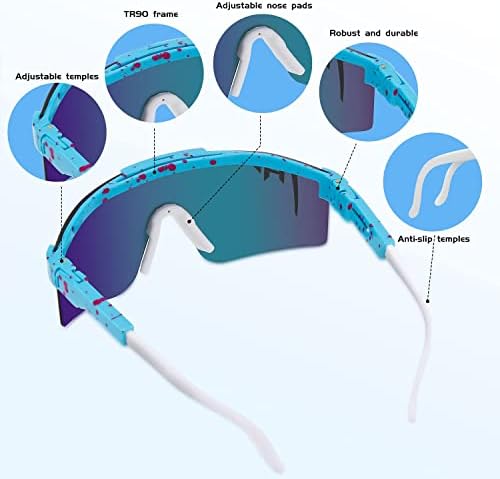 Спорните очила за сонце CHNLML за мажи жени, поларизирани UV400, велосипедски очила за бејзбол риболов трчање