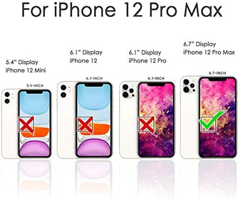 за iPhone 12 Pro Max, Дизајниран Флип Паричник Телефон Случај Покритие, А24620 Цвет Делфин