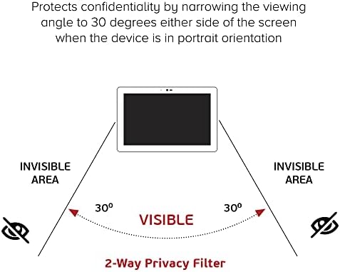Целосна приватност двонасочен анти-список филтер за заштита на филмот за филтрирање компатибилен со таблетот EVOO 15