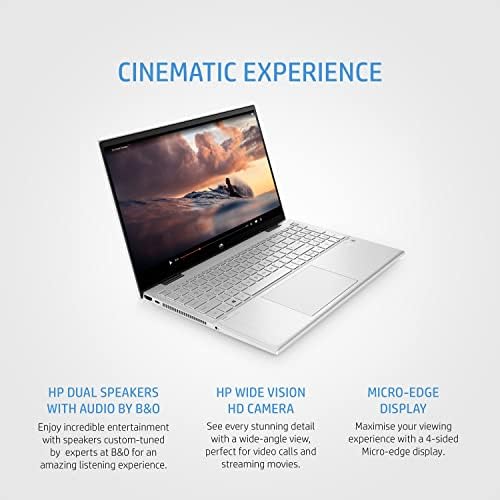 HP Pavilion X360 2-во-1 лаптоп, 15,6 Full HD екран на допир, 11-ти генерал Intel Core i5-1135G7 процесор, 32 GB RAM меморија, 512