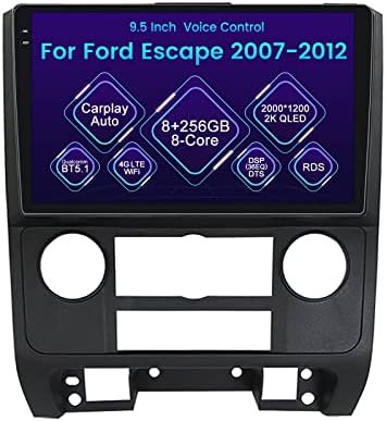 Автомобил Радио Стерео За Форд Бегство Радио 2007-2012 Андроид 11, Биорун 9,5 инчи 2К QLED 8GB 256GB