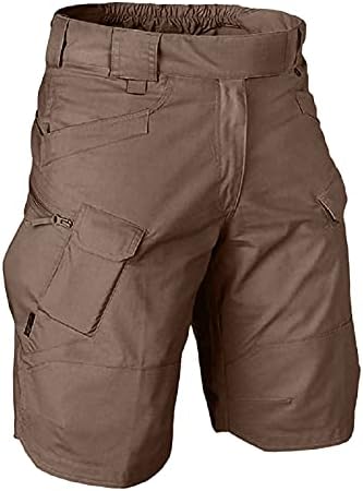 Firero Cargo шорцеви за мажи Брзи суви шорцеви за пешачење на отворено летни цврсти бои случајни тактички шорцеви со повеќе џебови