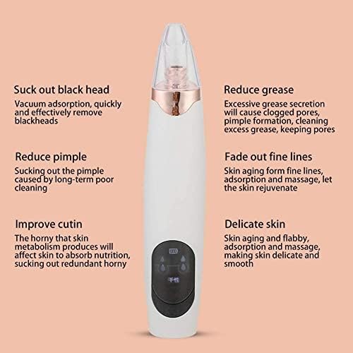 Dulasp Electric Blackhead Отстранување, електронско средство за чистење на пори на лицето, чистач за пори, уред за вакуумско вшмукување,