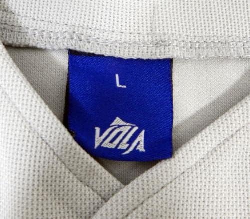 2014 година Браунсивил Чарос 2 игра користена сива маичка ULB L DP15917 - Игра користена МЛБ дресови