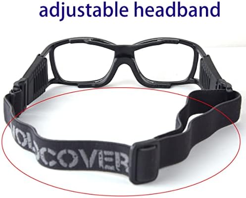 Волоковер унисекс спортски очила кошаркарски фудбалски заштитнички очила за прилагодување на каишот за апсорпција на шок