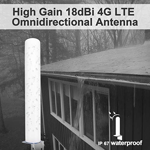 18DBI 698-2700MHz Надворешна SMA MALE ANTENNA 3G 4G LTE BRACKET MONT LOGN RAMER ANTENNA 4G LTE OMNI ANTENNA за безжичен рутер Netgear