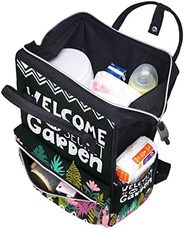 Пакет за патувања во Геротхр, торби за пелена, торба за пелена на ранец, добредојде на лисја цвеќиња
