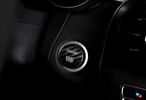 Eppar Ново Копче За Стартување На Јаглеродни Влакна Капак 1pc За MERCEDES Benz CLA 2013-2018 CLA180 CLA200 CLA220 CLA250