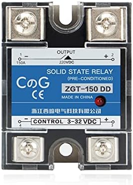 Exongy SSR-120DD 150DD 220V 380V 600V ЕДИНЕТНА ФАЗА JGX DC CONTROL DC HEAT SINE 3-32VDC до 5-220VDC 120A 150A DD Solid State Relay