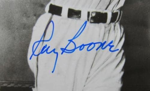 Реј Бун потпиша автоматски автограм 8x10 Фото I - Автограмирани фотографии од MLB