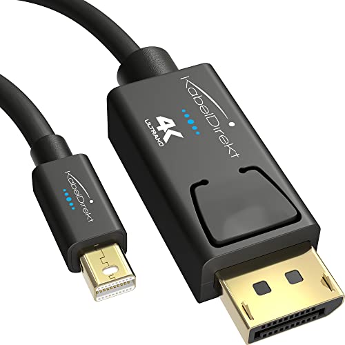 4K Mini DisplayPort To DisplayPort Cable - 6ft - со специјален A.I.S. Заштита во DisplayPort Connector, Mini DisplayPort / Thunderbolt