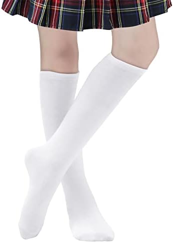 Комореби Детски Фудбалски Чорапи Мали Чорапи Со Високи Цевки Со Колена Три Ленти Памучна Униформа Спортски Чорапи За Девојчиња Момчиња