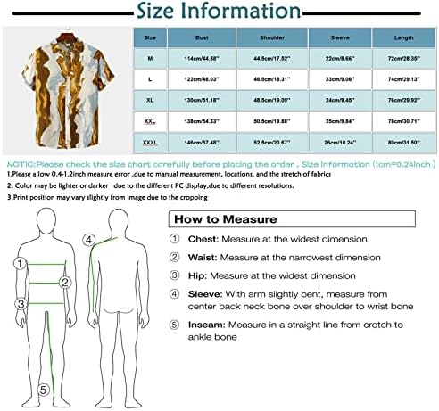 Венкомг1 Машки Хавајски Кошули Плажа Маица Со Кратки Ракави Лето Алоха Копче Надолу Врвови Обичен Гроздобер Дуксер