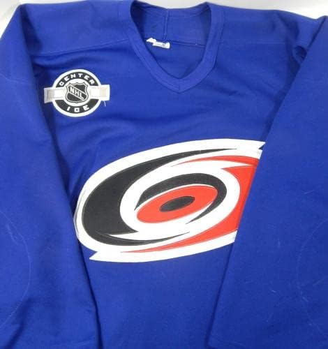 Каролина Урагани #5 Игра користеше сина практика Jerseyерси DP24983 - Игра користена дресови во NHL