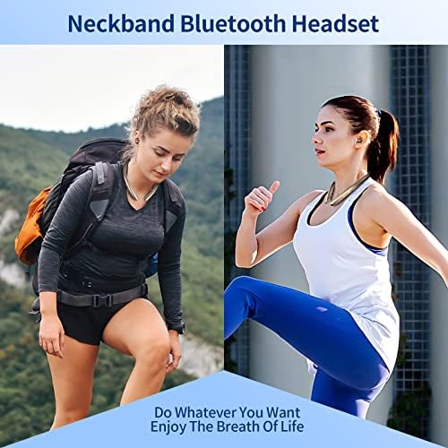 Слушалки за Bluetooth bluetooth, слушалки за безжична лента за вратот што може да се повлечат со првични стерео ушни ушни ушни