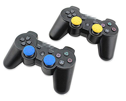 40PCS Шарени силиконски додатоци за замена на делови за палецот за капакот на капакот на палецот за PS2, PS3, PS4, Xbox 360, Xbox One Controller