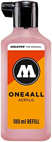 Molotow One4All Акрилна боја на бојата, за маркер за боја на боја, пастел на кожата, шише од 180мл, по 1