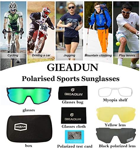 Спортски Очила За Сонце ЏИАДУН Велосипедски Очила Поларизиран Велосипедизам, Бејзбол, Риболов, Скијање, Голф
