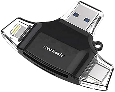 Boxwave Паметен Гаџет Компатибилен СО Blu G50 Мега - AllReader Sd Картичка Читач, Microsd Картичка Читач SD Компактен USB ЗА BLU G50 Мега-Џет Црна