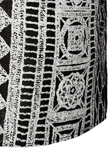 Машка Африканска Традиционална Шема На Лукматон Печатено Скриено Копче Дашики Кошула Со Долги Ракави Со Џеб