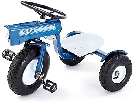 TRICAM GCK-31 KIDS TRACTOR TRICYCLE со прилагодливо седиште, челична конструкција, вистински пневматски гуми