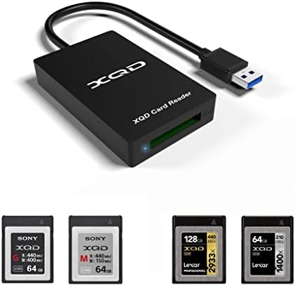 XQD Читач На Картички, USB3. 0 XQD Читач на Мемориски Картички 5Gpbs Супер Брзина Компатибилен со SONY G/M Серија USB МАРК XQD Картичка,