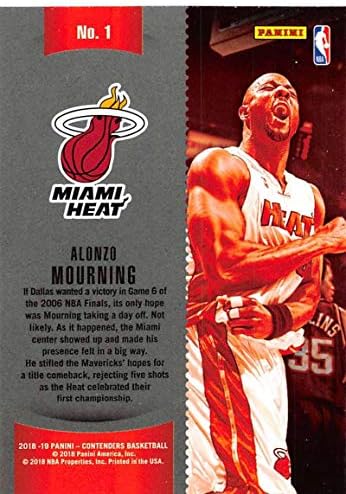 2018-19 Кандидари за Панини победнички билети 1 Алонзо Меринг Мајами Хит НБА кошаркарска трговска картичка за трговија со кошарка
