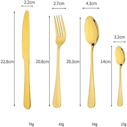 Комплет за сребрени садови, 24 ПАРЧИЊА Комплет Садови Од Нерѓосувачки Челик Нож Вилушка Лажица Луксузен Прибор За Јадење Со Решетка За Складирање Комплет За Безбед?