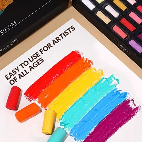 Професионални меки пастели на Пол Рубенс, рачно изработени 72 живописни бои креда пастели со акварелна боја уметник од одделение